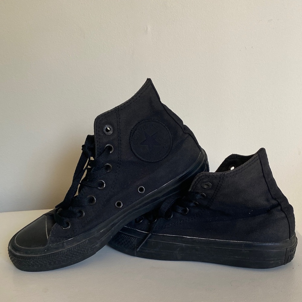 Converse Charcoal High-Top Sneakers 6.5 W